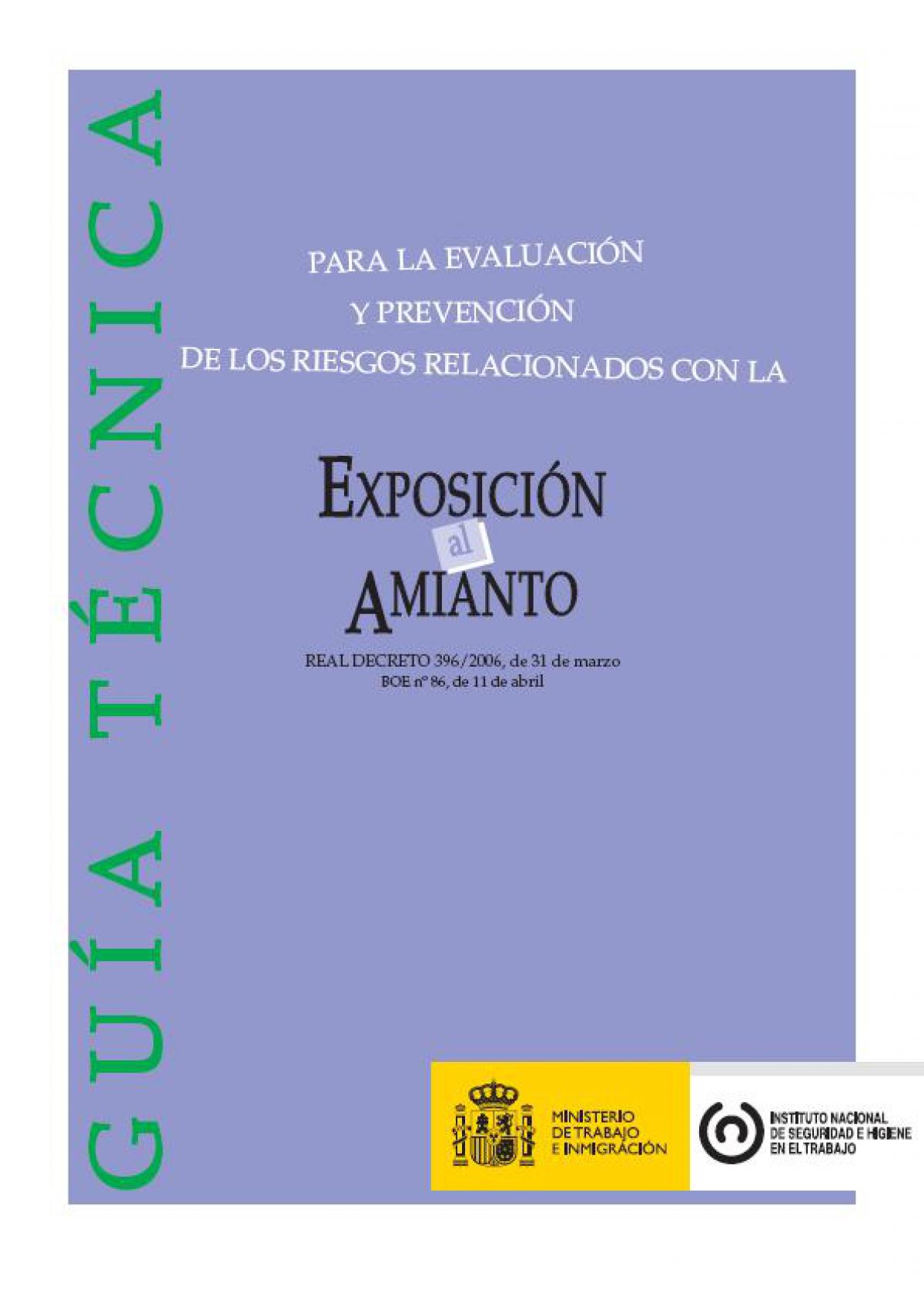 Guía Técnica de Exposición al Amianto